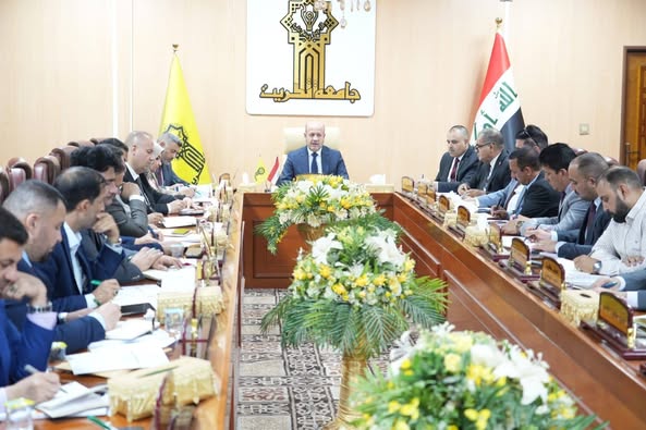 مجلس جامعة تكريت يعقد جلسته الحادية عشرة للعام الدراسي 2024 – 2025 برئاسة الأستاذ الدكتور وعد محمود رؤوف